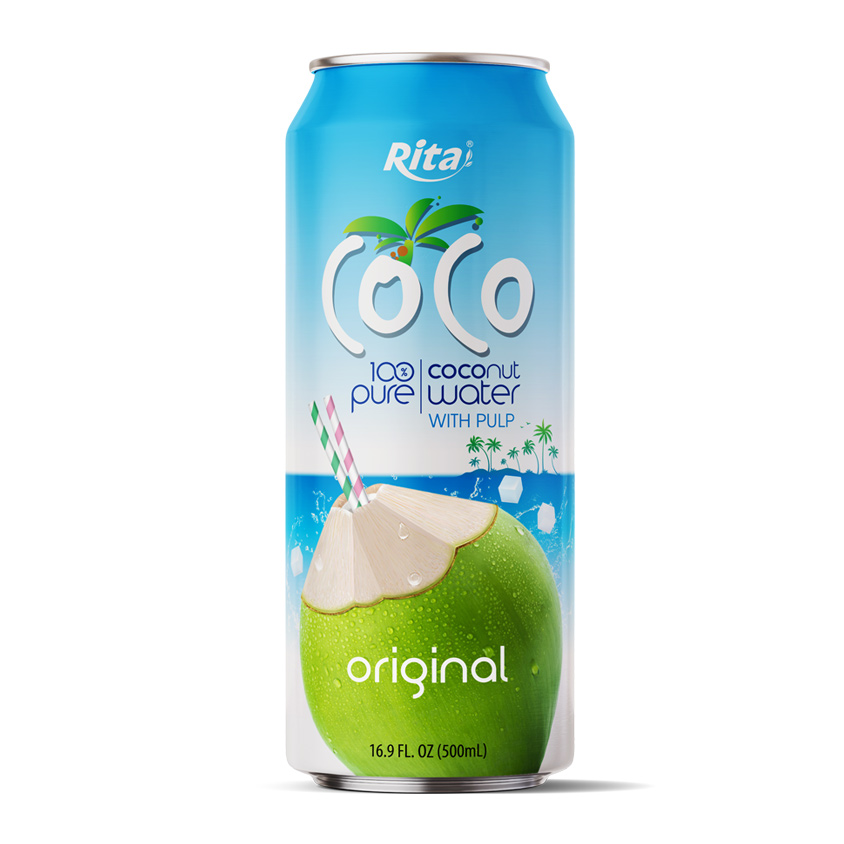 500ML CAN COCONUT WATER WITH ORIGINAL FLAVOR